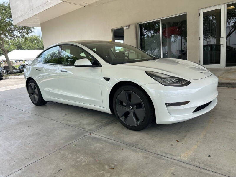 Used 2021 Tesla Model 3 Base with VIN 5YJ3E1EB3MF862229 for sale in Davie, FL