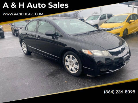 2009 Honda Civic for sale at A & H Auto Sales in Greenville SC
