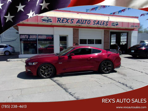 2015 Ford Mustang for sale at Rex's Auto Sales in Junction City KS
