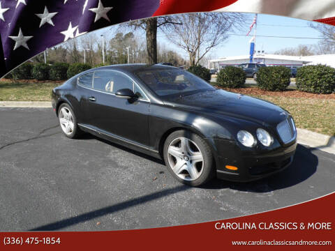 2005 Bentley Continental for sale at Carolina Classics & More in Thomasville NC