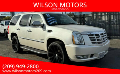 2011 Cadillac Escalade for sale at WILSON MOTORS in Stockton CA