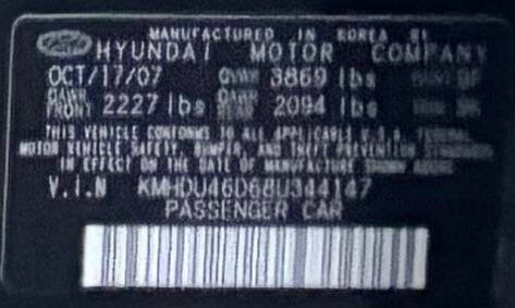 2008 Hyundai Elantra GLS