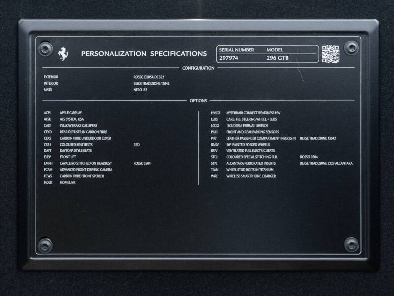 2023 Ferrari 296 GTB