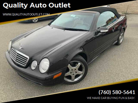 2002 Mercedes-Benz CLK for sale at Quality Auto Outlet in Vista CA