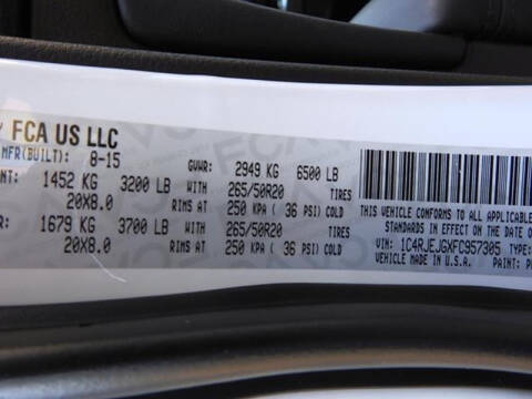 2015 Jeep Grand Cherokee Summit