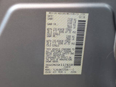 2016 Nissan Murano SV