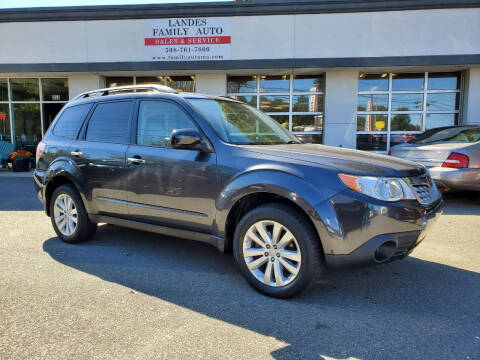 2012 Subaru Forester for sale at Landes Family Auto Sales in Attleboro MA