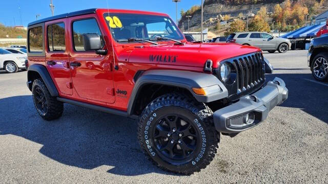 Used 2020 Jeep Wrangler Unlimited Willys Sport with VIN 1C4HJXDG3LW265741 for sale in Hazard, KY