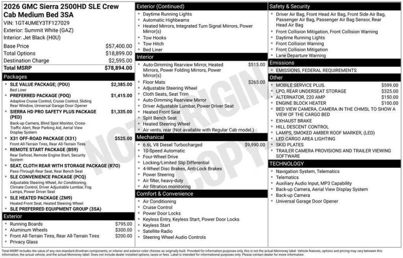2026 GMC Sierra 2500HD