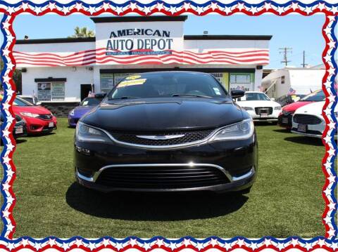 2015 Chrysler 200 for sale at American Auto Depot in Modesto CA