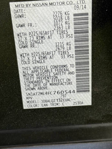 2015 Nissan Rogue SV