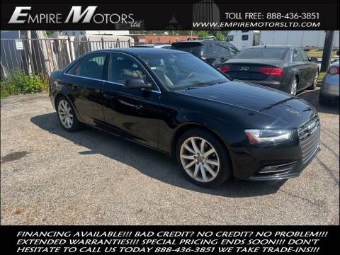 2013 Audi A4 for sale at Empire Motors LTD in Cleveland OH