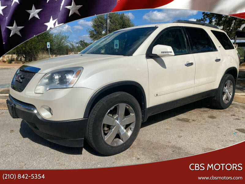 2009 GMC Acadia for sale at CBS MOTORS in San Antonio TX