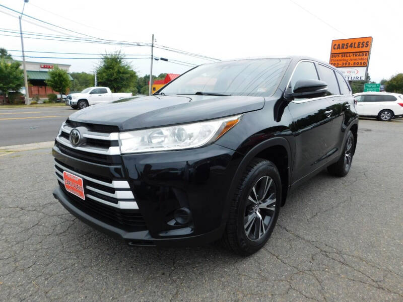 2019 Toyota Highlander for sale at Cars 4 Less in Manassas VA