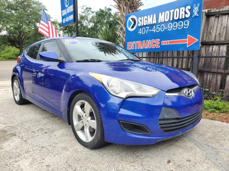 2012 Hyundai Veloster for sale at SIGMA MOTORS USA in Orlando FL