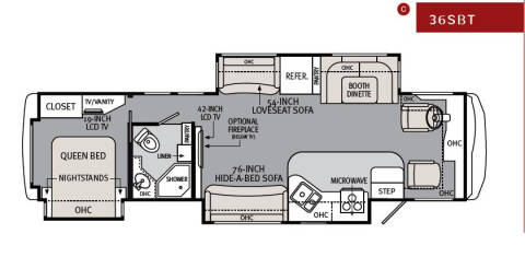 2012 Holiday Rambler Vacationer 36SBT for sale at S & M WHEELESTATE SALES INC - Class A in Princeton NC