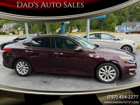 2016 Kia Optima for sale at Dad's Auto Sales in Newport News VA