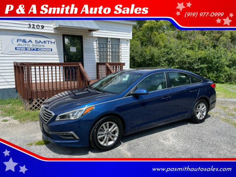 2015 Hyundai Sonata for sale at P & A Smith Auto Sales in Garner NC