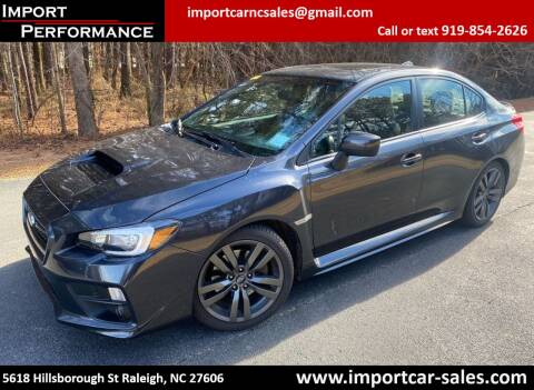 2016 Subaru WRX for sale at Import Performance Sales in Raleigh NC