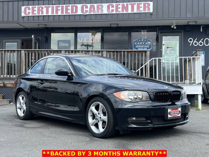 2009 BMW 1 Series for sale at CERTIFIED CAR CENTER in Fairfax VA