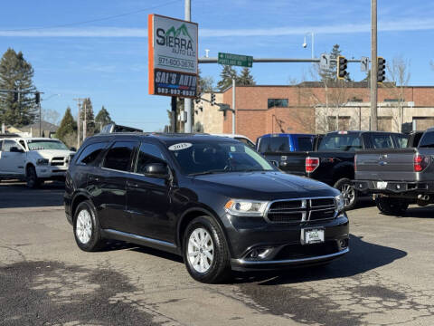 2015 Dodge Durango for sale at SIERRA AUTO LLC in Salem OR
