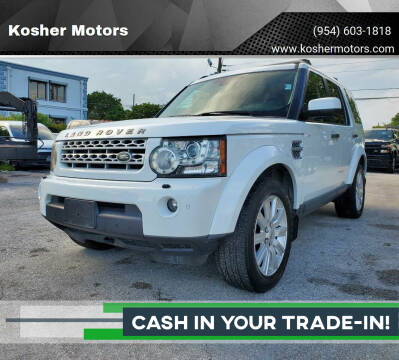 2013 Land Rover LR4 for sale at Kosher Motors in Hollywood FL