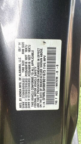 2015 Honda Odyssey