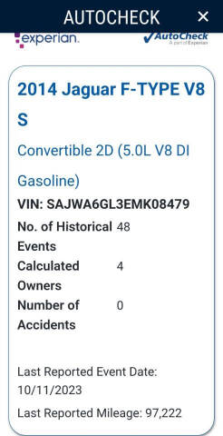 2014 Jaguar F-TYPE V8 S