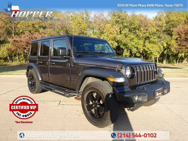 2019 Jeep Wrangler Unlimited for sale at HOPPER MOTORPLEX in Plano TX