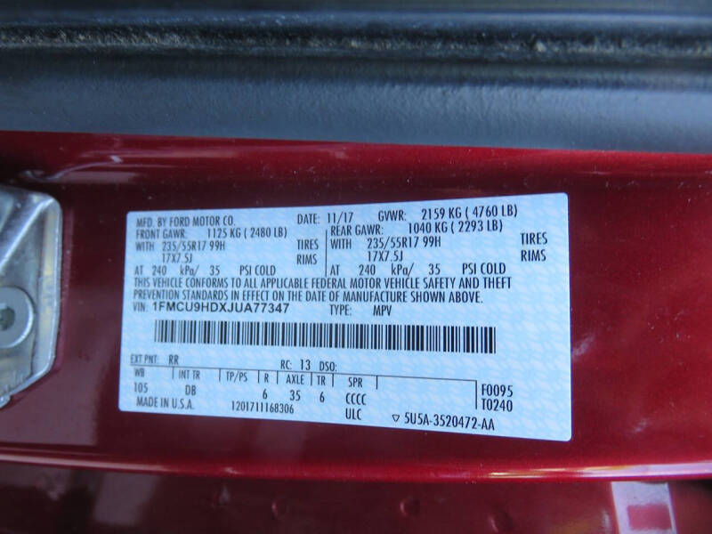 2018 Ford Escape SEL