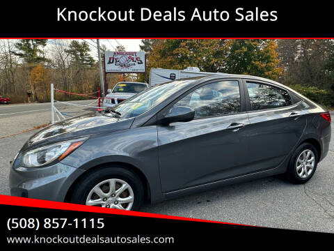 2012 Hyundai Accent for sale at Knockout Deals Auto Sales in West Bridgewater MA