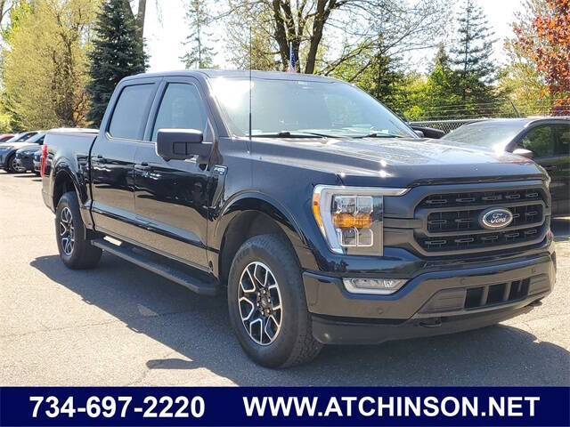 Used 2022 Ford F-150 XLT with VIN 1FTEW1EP3NKE02669 for sale in Belleville, MI