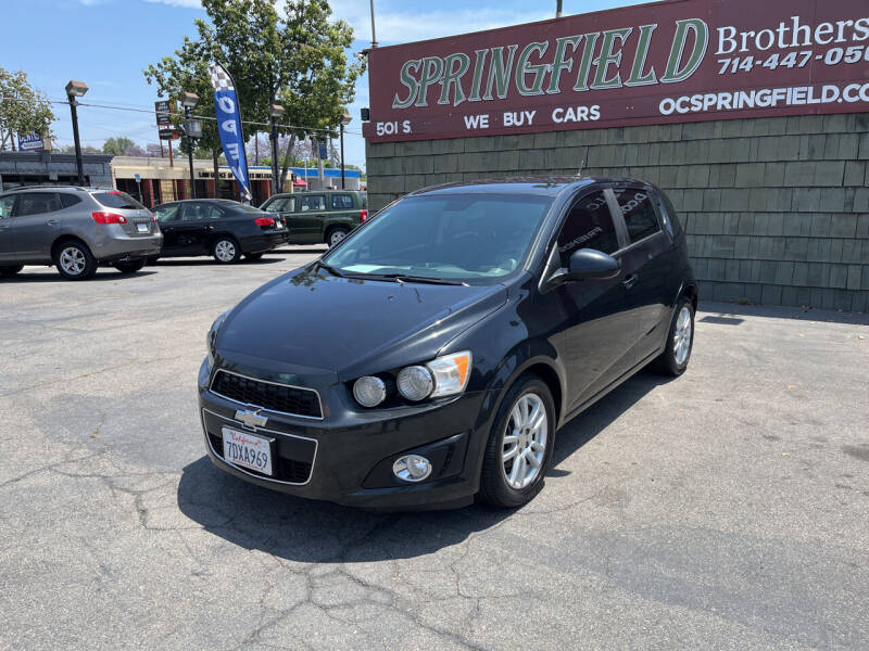 2013 Chevrolet Sonic for sale at SPRINGFIELD BROTHERS LLC in Fullerton CA
