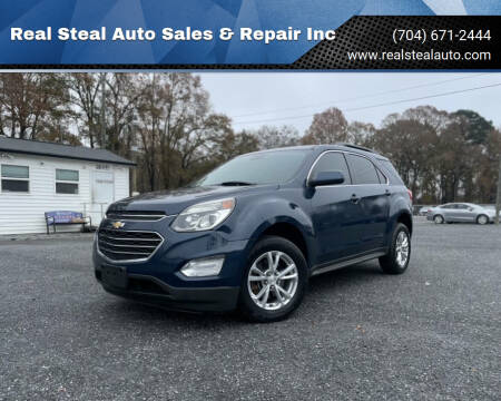 2016 Chevrolet Equinox for sale at Real Steal Auto Sales & Repair Inc in Gastonia NC