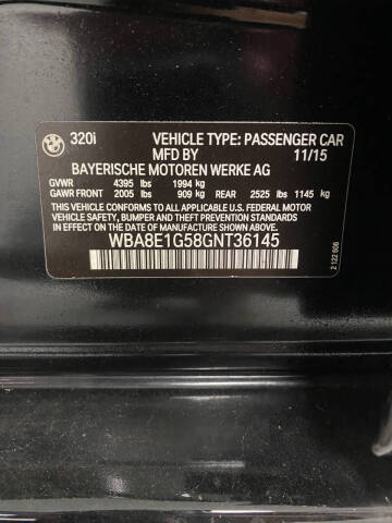 2016 BMW 3 Series 320i