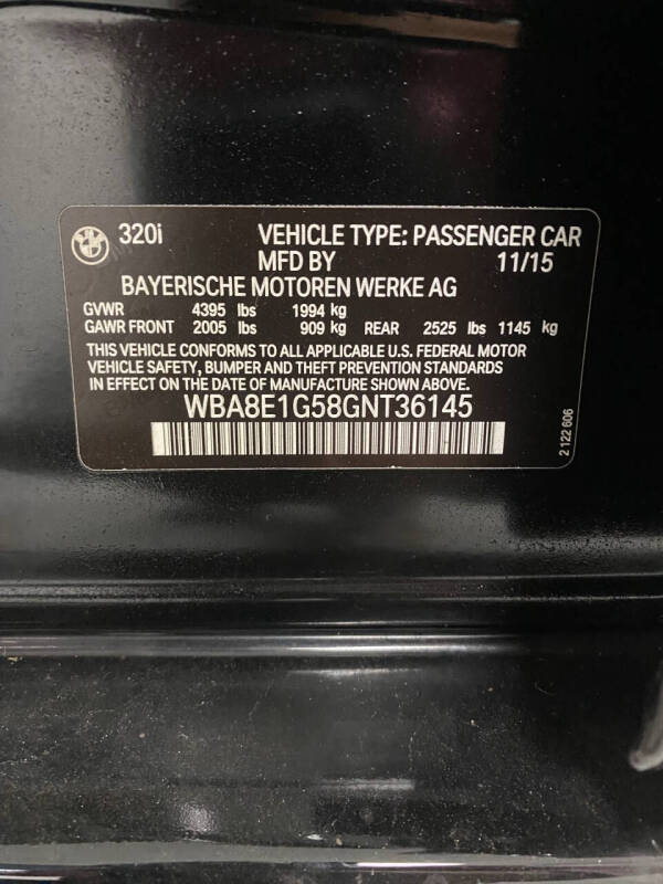 2016 BMW 3 Series 320i