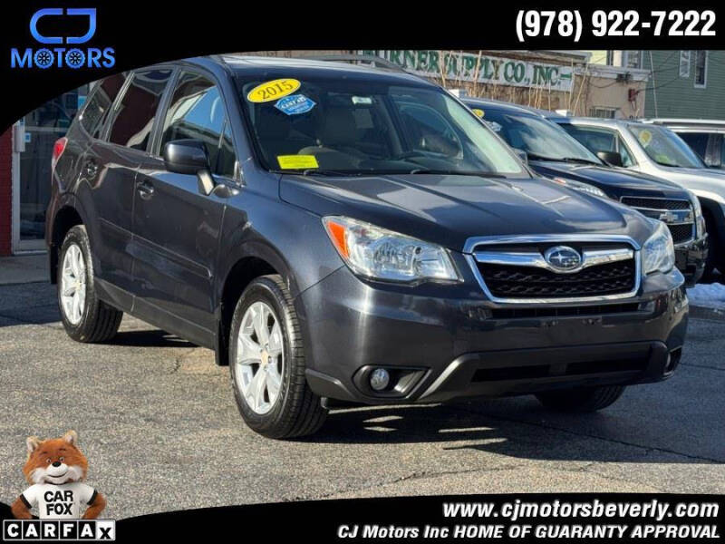 2015 Subaru Forester for sale at CJ Motors Inc. in Beverly MA
