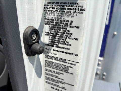 2020 Isuzu Duct Cleaning Box Van