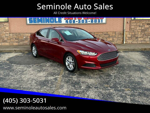 2016 Ford Fusion for sale at Seminole Auto Sales in Seminole OK