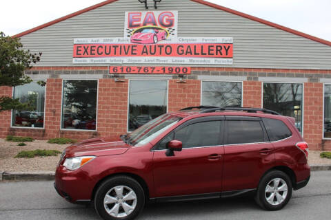 2016 Subaru Forester for sale at EXECUTIVE AUTO GALLERY INC in Walnutport PA