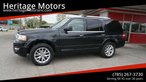 2015 Ford Expedition for sale at Heritage Motors in Topeka KS