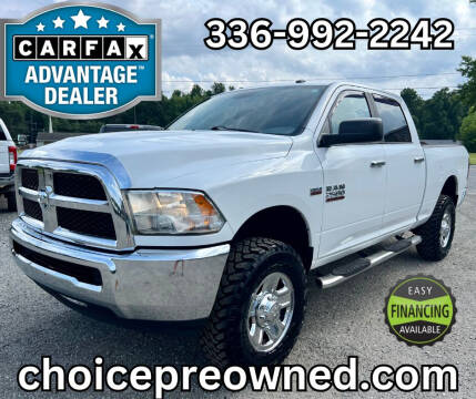 2015 RAM 2500 for sale at CHOICE PRE OWNED AUTO LLC in Kernersville NC