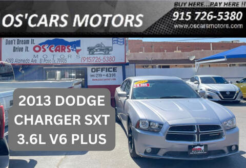 2013 Dodge Charger for sale at Os'Cars Motors in El Paso TX