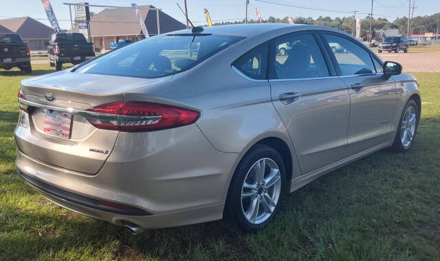 2018 Ford Fusion Hybrid for sale at Theron's Auto Sales, LLC in Deridder, LA