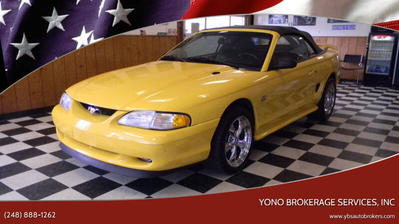 1994 Ford Mustang for sale at Yono Brokerage Services, INC in Farmington MI