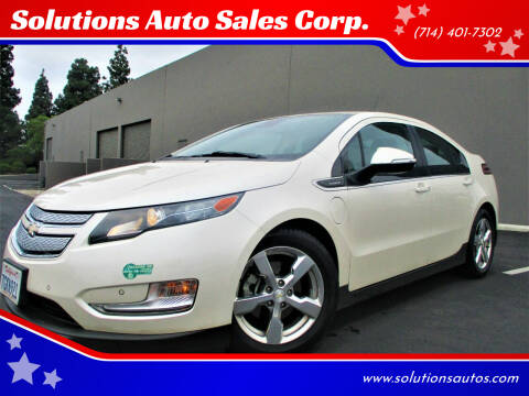 2014 Chevrolet Volt for sale at Solutions Auto Sales Corp. in Orange CA