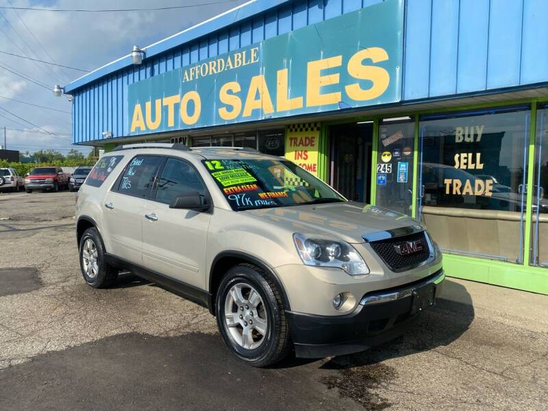 2012 GMC Acadia for sale at Affordable Auto Sales of Michigan in Pontiac MI
