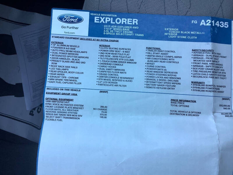 2015 Ford Explorer