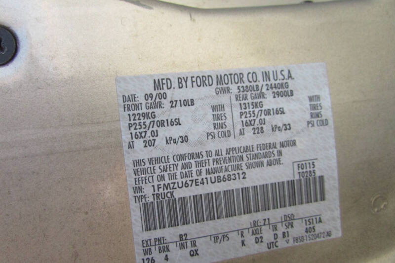 2001 Ford Explorer Sport Trac