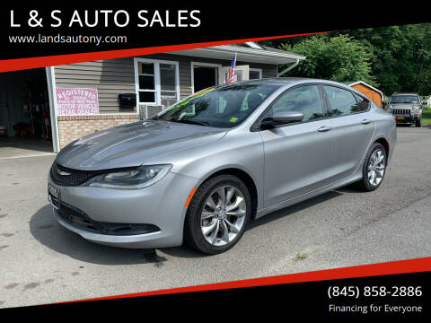 2015 Chrysler 200 for sale at L & S AUTO SALES in Port Jervis NY